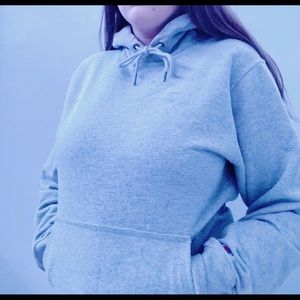 Grey champion hoodie